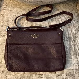 Burgundy kate spade crossbody